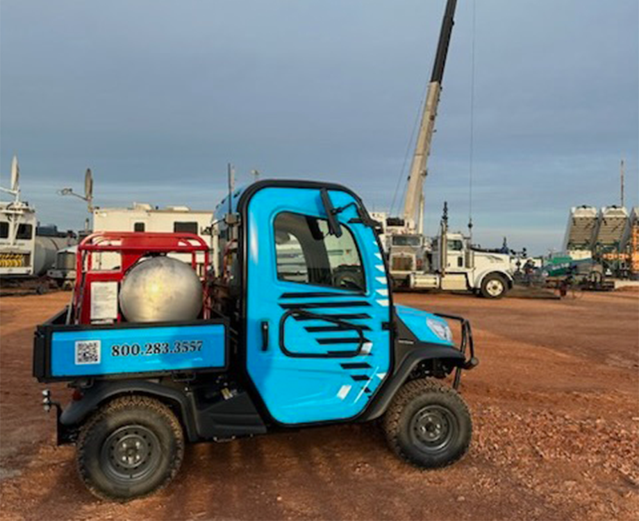 A mobile vehicle used for firefighting.